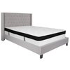 Flash Furniture Queen Platform Bed Set, Gray HG-BMF-43-GG